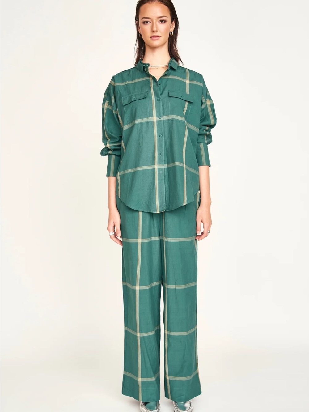 MIRTH Kyoto Shirt + Baden Pants in Mallard Plaid